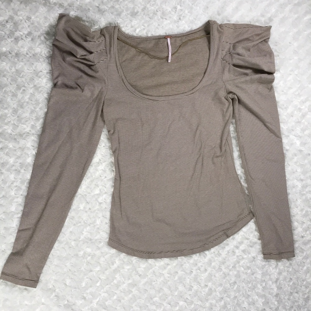 Free People Penelope Puff Long Sleeve Tee - Picture 3 of 6